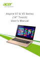 Acer Aspire V5-452PG User Manual