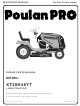 Poulan Pro XT20H46YT Repair Parts Manual
