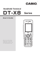 Casio DT-X8 Series User Manual