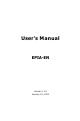 VIA Technologies EPIA-EN12000EG - VIA Motherboard - Mini ITX User Manual