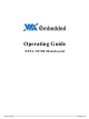 Embedded M-700-10E - VIA Mini ITX Motherboard Operating Manual
