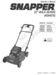 SNAPPER 7800604 Operator's Manual