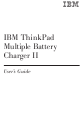 IBM ThinkPad Battery Charger II User Manual