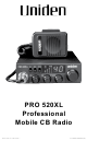 Uniden PRO 520XL Owner's Manual