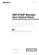 Sony SRP-X700P Operating Instructions Manual