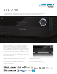 Harman Kardon AVR 2700 Manual