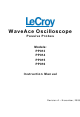 LeCroy WaveAce PP013 Instruction Manual