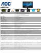 AOC e950Sw Specifications