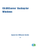 Computer Associates BABWBN2900E20 - BRIGHTSTOR ARC BACKUP V9 CLIENT Manual