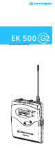 Sennheiser EK 500 G2 Bedienungsanweisung