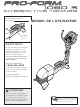ProForm 1080 S Interactive Trainer Elliptical Manuel De L'utilisateur