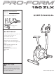 ProForm 190 Zlx Riz Bike Manual