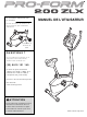 ProForm 200 Zlx Bike Manuel De L'utilisateur