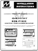 NAPCO Gemini GEM-P1632 Installation Instructions Manual