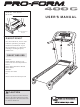 ProForm 400 C Treadmill User Manual