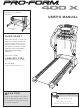 ProForm 400 X Treadmill User Manual