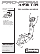 ProForm 470 Hr Elliptical Gebruiksaanwijzing