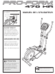 ProForm 470 Hr Elliptical Manuel De L'utilisateur
