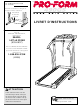 ProForm 490gs Treadmill Livret D'instructions Manual