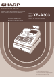 Sharp XE-A303 Bedienungsanleitung