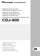Pioneer CDJ-800 Operating Instructions Manual
