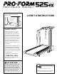 ProForm 525ex Treadmill Livret D'instructions Manual