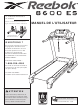 Reebok 8600 Es Treadmill Manuel De L'utilisateur