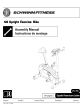 Schwinn 120 Upright Bike 2010 model Assembly Manual