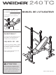 Weider 240 Tc Bench Manuel De L'utilisateur