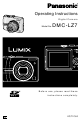 Panasonic Lumix DMC-LZ7 Operating Instructions Manual