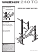 Weider 240 Tc Bench Gebruiksaanwijzing