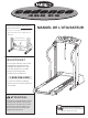 Weslo Cadence 400cs Treadmill Manuel De L'utilisateur