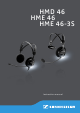 Sennheiser HMD 46 Instruction Manual