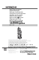 Hitachi AW 130 Handling Instructions Manual