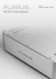 Plinius P8 Instruction Manual
