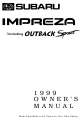 SUBARU Impreza Owner's Manual
