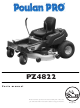 Poulan Pro PZ4822 Parts Manual