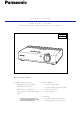 Panasonic PT-LB20 Specifications