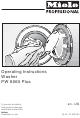 Miele PW 6065 Plus Operating Instructions Manual