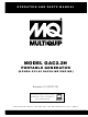 Multiquip GAC2.2H Operation And Parts Manual