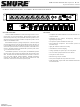 Shure SCM800 Specification Sheet