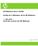 HP Deluxe Webcam User Manual