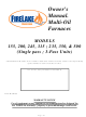 FireLake 155 Owner's Manual