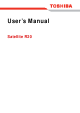 Toshiba Satellite R20 User Manual