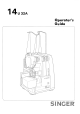 Singer 14U 32A Operator's Manual