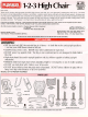 Playskool 1-2-3 High Chair Instructions