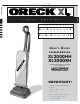 Oreck Simply Amazing XL2000HH User Manual