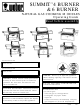 Weber Summit 4 BURNER Operating Manual