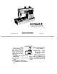 Singer 338 Instructions Manual