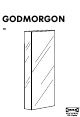 IKEA GODMORGON MIRROR CAB W/1 DR Instructions Manual